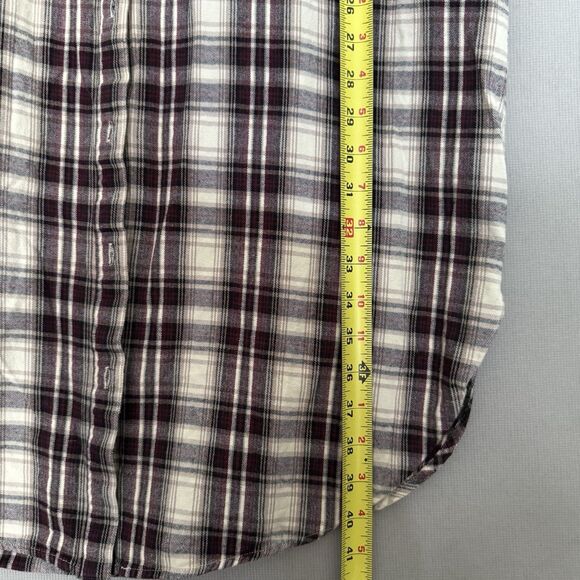 URBAN RESEARCH Flannel Shirt Dress Free Size Sonny Label Plaid Womens Button Dow - Picture 10 of 13